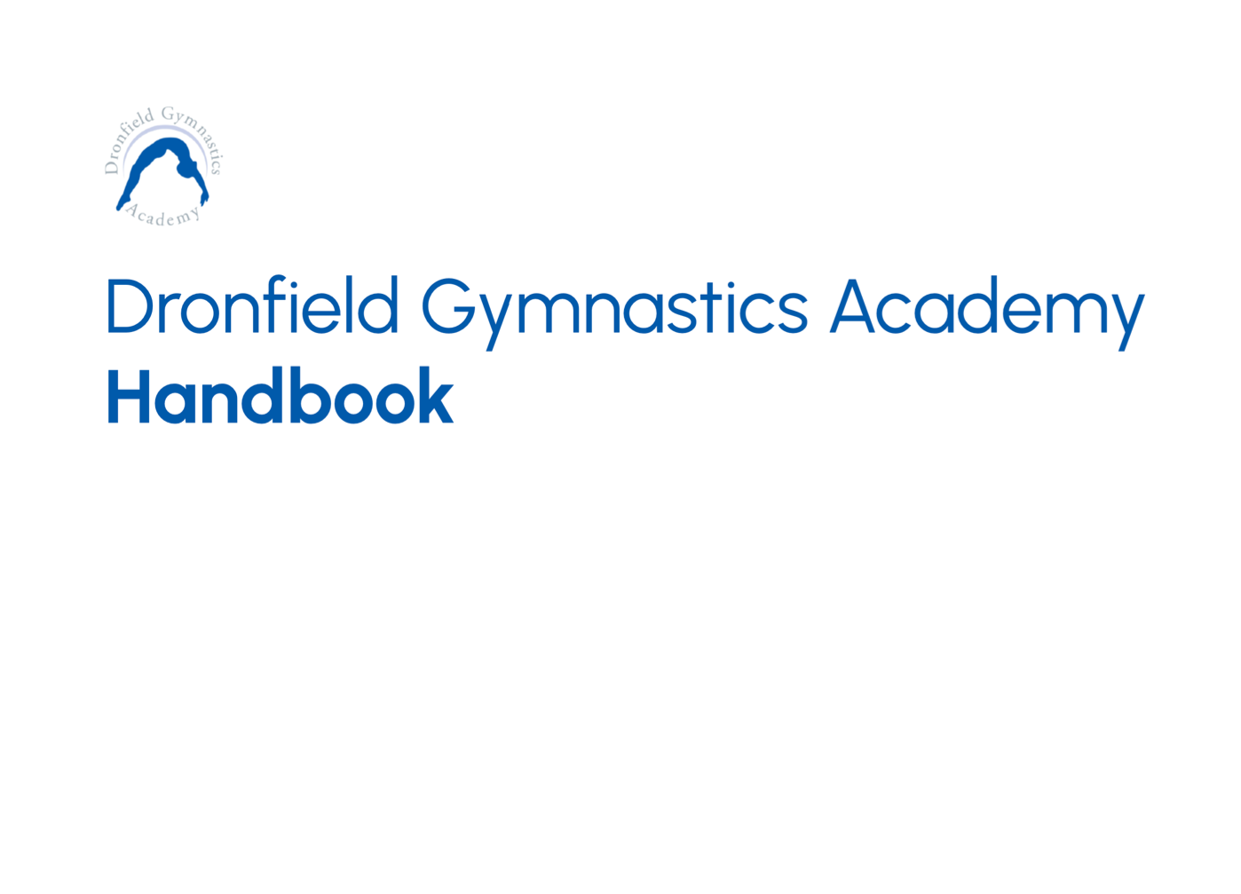 Dronfield Gymnastics Academy handbook