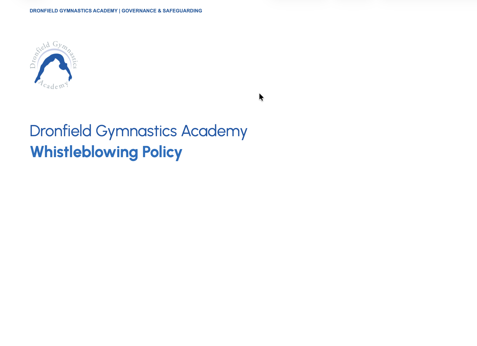 DGA Whistleblowing Policy DGA Whistleblowing Policy